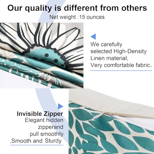 Boho-Leinen Kissenbezüge 4er-Set für Zuhause