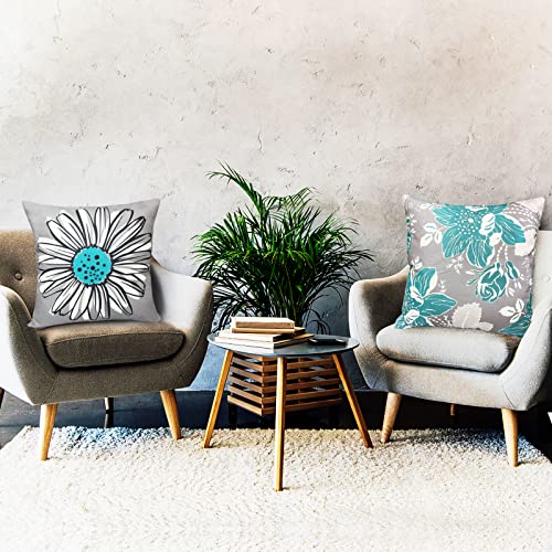 Boho-Leinen Kissenbezüge 4er-Set für Zuhause