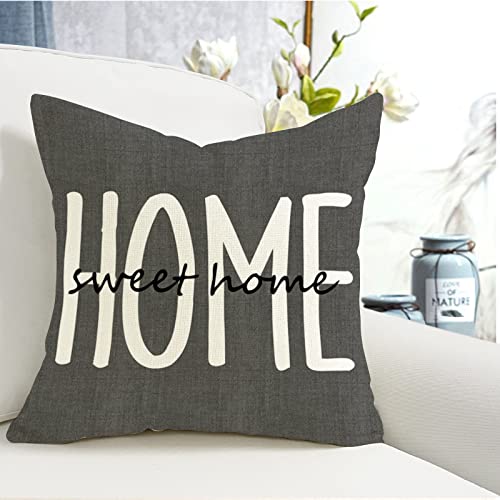 Farmhouse Rustic Linen Pillow Covers Set of 4