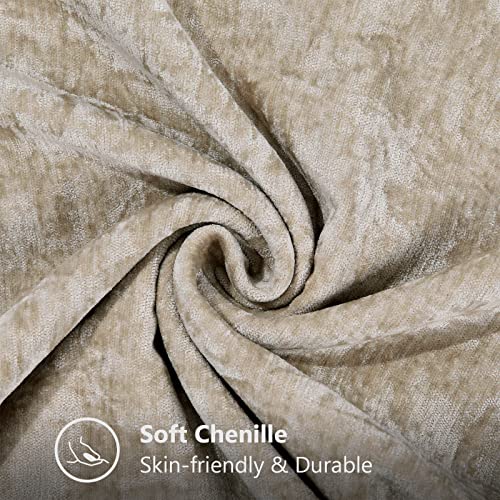 Chenille Velvet Throw Pillow Covers Set of 2