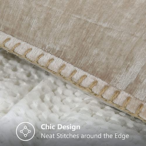 Chenille Velvet Throw Pillow Covers Set of 2