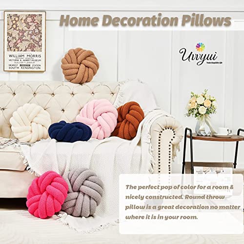 Soft Ivory Knot Decorative Throw Pillow 14 Inch