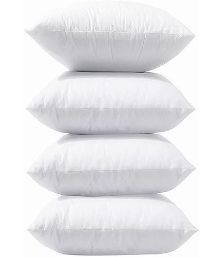 Set of 4 Decorative Linen Cushion Covers, 45.7 cm