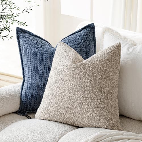 Oatmeal Couch Pillow Covers, Set of 2, 45.7 cm