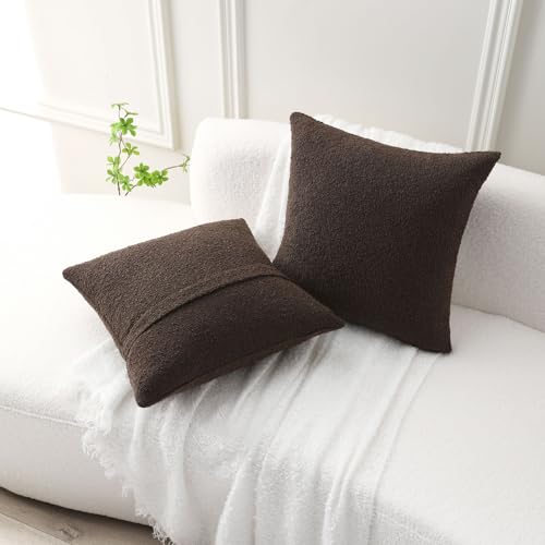 Bouclé Decorative Cushion Covers - Set of 2