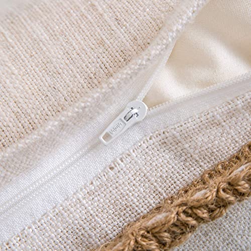 Farmhouse-Style Decorative Pillow Covers, 2-Pack