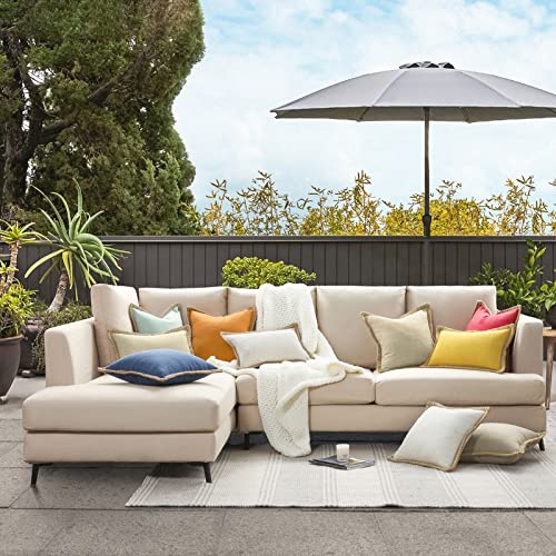 Farmhouse-Style Decorative Pillow Covers, 2-Pack