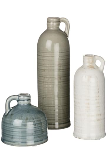 Set of 3 Decorative Jugs for Home Decor