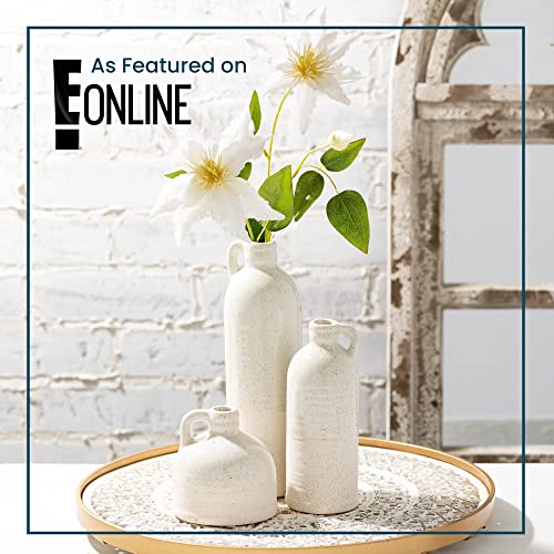 Sullivans Modern Farmhouse Colorful Ceramic Vases Set