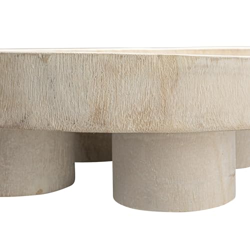 Bloomingville Paulownia Wood Tray Pedestal Decor