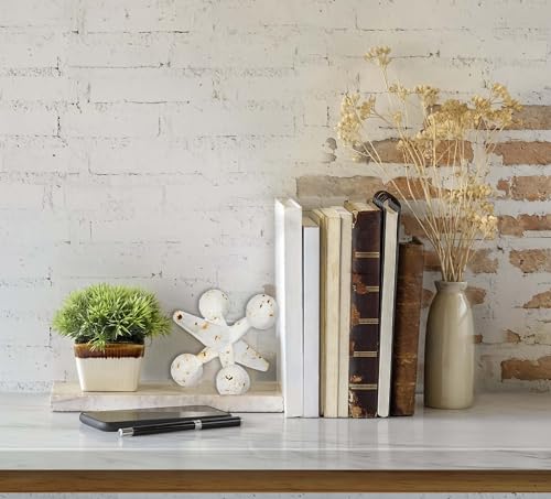 Creative Co-Op Cast Iron Jack Accent, White