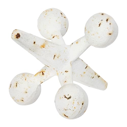 Creative Co-Op Cast Iron Jack Accent, White