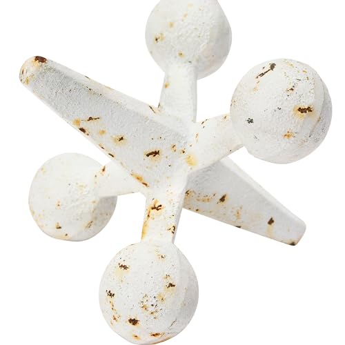 Creative Co-Op Cast Iron Jack Accent, White