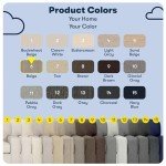 Beige Modern Sofa with Tool-Free Assembly