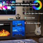 Modern Fireplace TV Stand for TVs up to 68