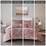 Luxe Velvet Comforter Set with Decorative Pillow, Blush