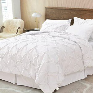 Elegant White Queen Comforter Set - 7 Pieces