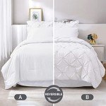 Elegant White Queen Comforter Set - 7 Pieces
