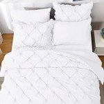 Elegant White Queen Comforter Set - 7 Pieces