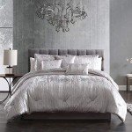 Turin 7-Piece Queen Comforter Set in Silver