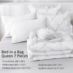 Elegant White Queen Comforter Set - 7 Pieces