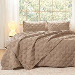 Litanika Taupe Queen Quilt Bedding Set