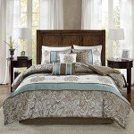 Madison Park Luxurious Jacquard Comforter Set, Queen