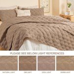 Litanika Taupe Queen Quilt Bedding Set