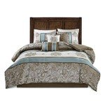 Madison Park Luxurious Jacquard Comforter Set, Queen