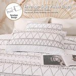Bohemian White Quilt Set - Queen Size 3 Pieces