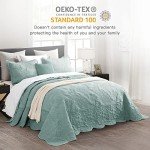 Oversized King Quilted Bedspread Set, Seaglass