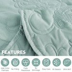 Oversized King Quilted Bedspread Set, Seaglass