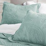Oversized King Quilted Bedspread Set, Seaglass