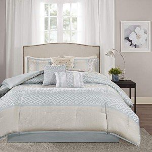 Bennett Geometric Aqua 7-Piece Comforter Set