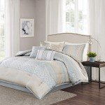 Bennett Geometric Aqua 7-Piece Comforter Set