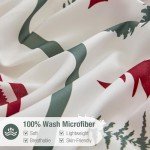 Reversible Christmas Duvet Cover Set, Queen Size