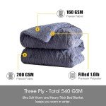 Luxurious 3-Piece Sherpa Flannel Blanket Set