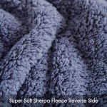 Luxurious 3-Piece Sherpa Flannel Blanket Set