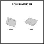 Madison Park Harper Ivory Quilt Set, 3 Piece