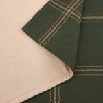 Hunter Green Windowpane 3-Piece Queen Duvet Set