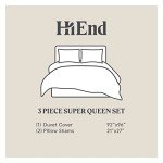 Hunter Green Windowpane 3-Piece Queen Duvet Set