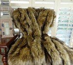 Braun Faux Fur Designer Throw Blanket - Thomas Collection