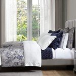 Modern Floral Jacquard Super King Duvet Cover Set