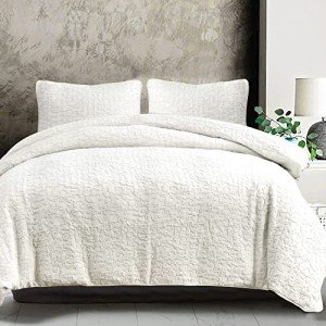 Porto Matelassé Super King Comforter Set, White