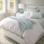 Washed Linen Sky Blue Twin Quilt by Pine Cone Hill