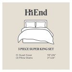 Modern Floral Jacquard Super King Duvet Cover Set