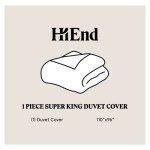 HiEnd Accents Hera Soft Linen King Duvet Cover