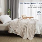 PHF Soft Breathable Queen Size Cotton Blanket
