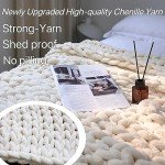 Handmade Thick Knit Fleece Throw Blanket 102x127 cm