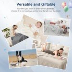 PHF Soft Breathable Queen Size Cotton Blanket